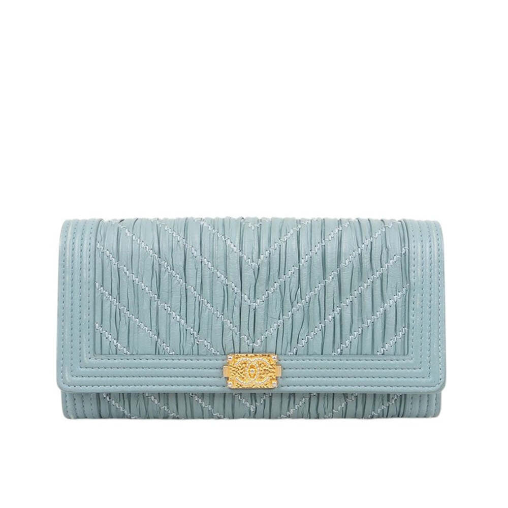 Chanel Boy Shirred Long Wallet #355239F57B
